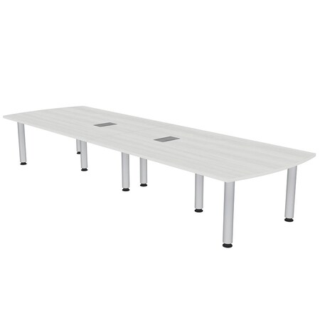 Skutchi Designs 45 in W, 120 in L, 29 in H, Engineered Wood Top, White H-AREC-46119PT-WC-EL
